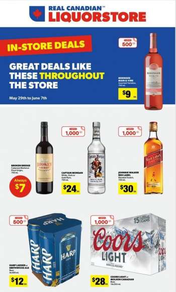 Real Canadian Liquorstore Flyer - May 29, 2023 - June 07, 2023.