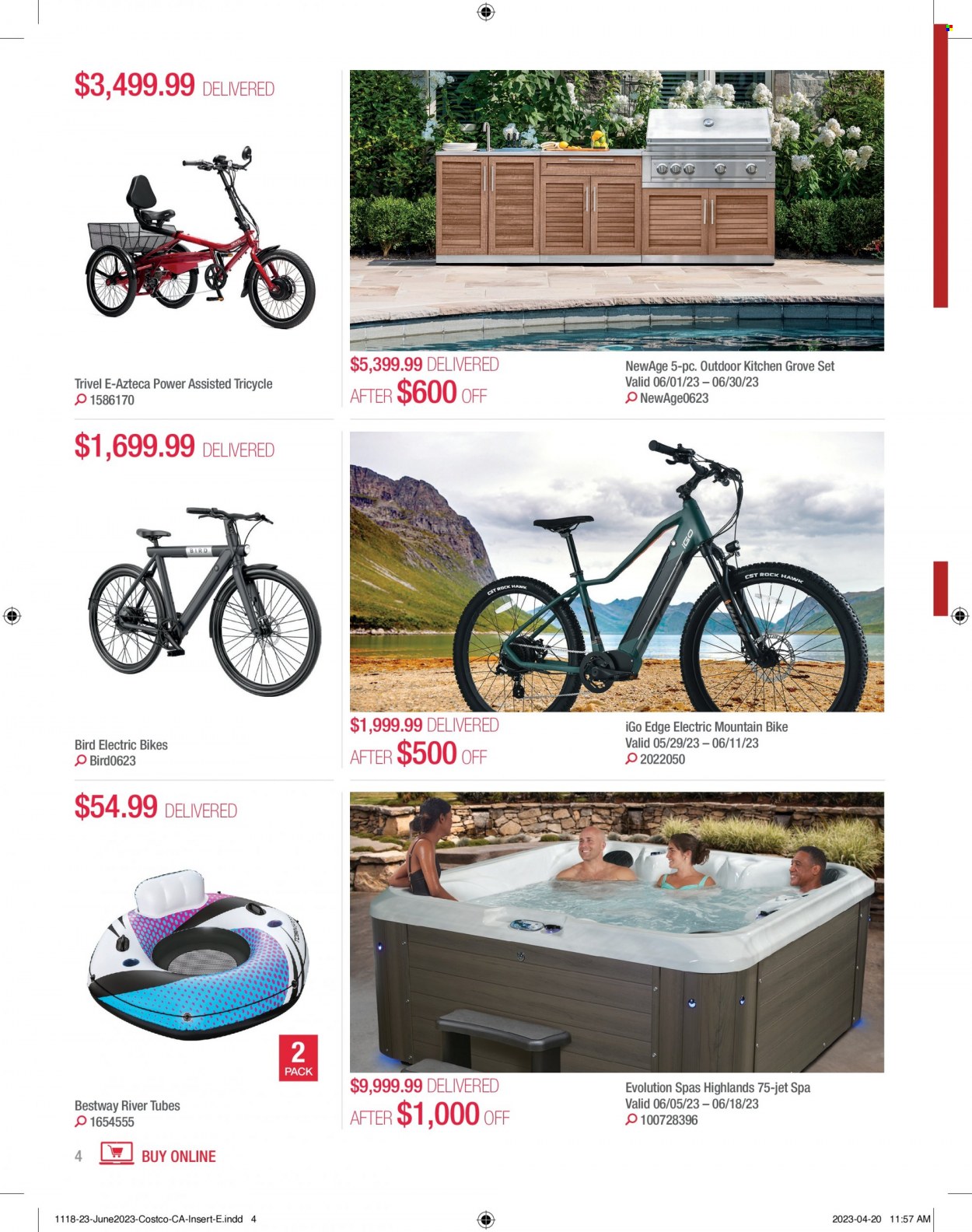 thumbnail - Circulaire Costco - 01 Juin 2023 - 30 Juin 2023 - Produits soldés - tricycle. Page 4.
