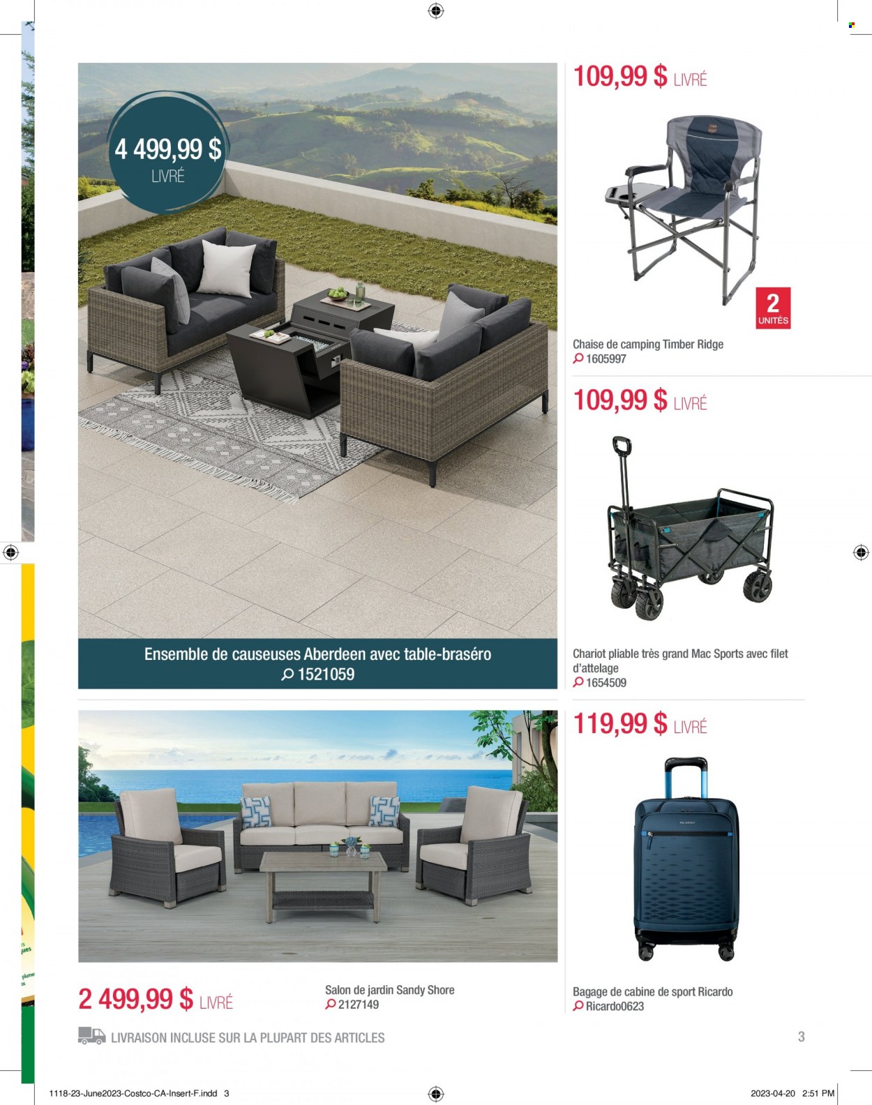 thumbnail - Costco Flyer - June 01, 2023 - June 30, 2023 - Sales products - table. Page 3.