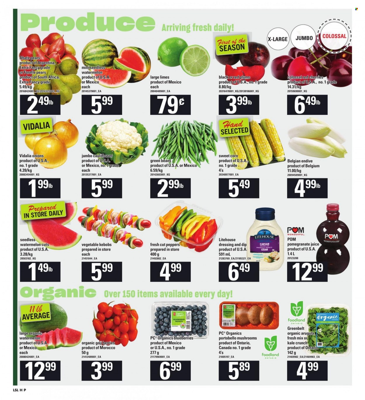 thumbnail - Loblaws Flyer - June 08, 2023 - June 14, 2023 - Sales products - muffin, peas, pizza, macaroni, sauce, lasagna meal, Kraft®, ready meal, yoghurt, Yoplait, sour cream, Hershey's, McCain, potato fries, milk chocolate, wafers, Kellogg's, potato chips, Pringles, salty snack, crushed tomatoes, Nature Valley, juice, coffee, ground coffee, bath tissue, kitchen towels, paper towels, Optimum. Page 2.