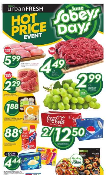 Circulaire Sobeys Urban Fresh - 08 Juin 2023 - 14 Juin 2023.