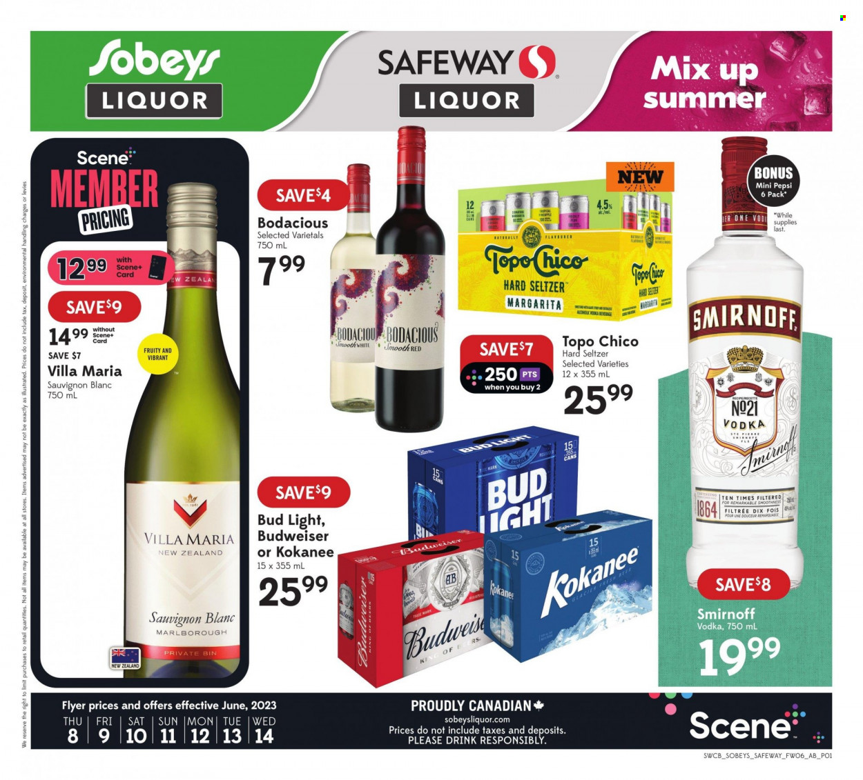 Sobeys Liquor flyer - June 08, 2023 - June 14, 2023. Page 1