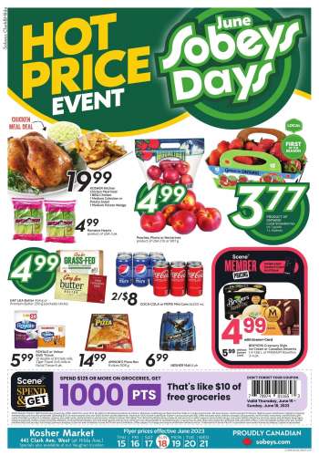 Sobeys Flyer - June 15, 2023 - June 21, 2023.