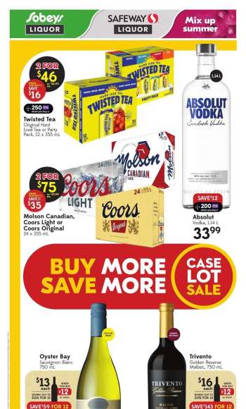 Circulaire Sobeys Liquor - 22 Juin 2023 - 28 Juin 2023.