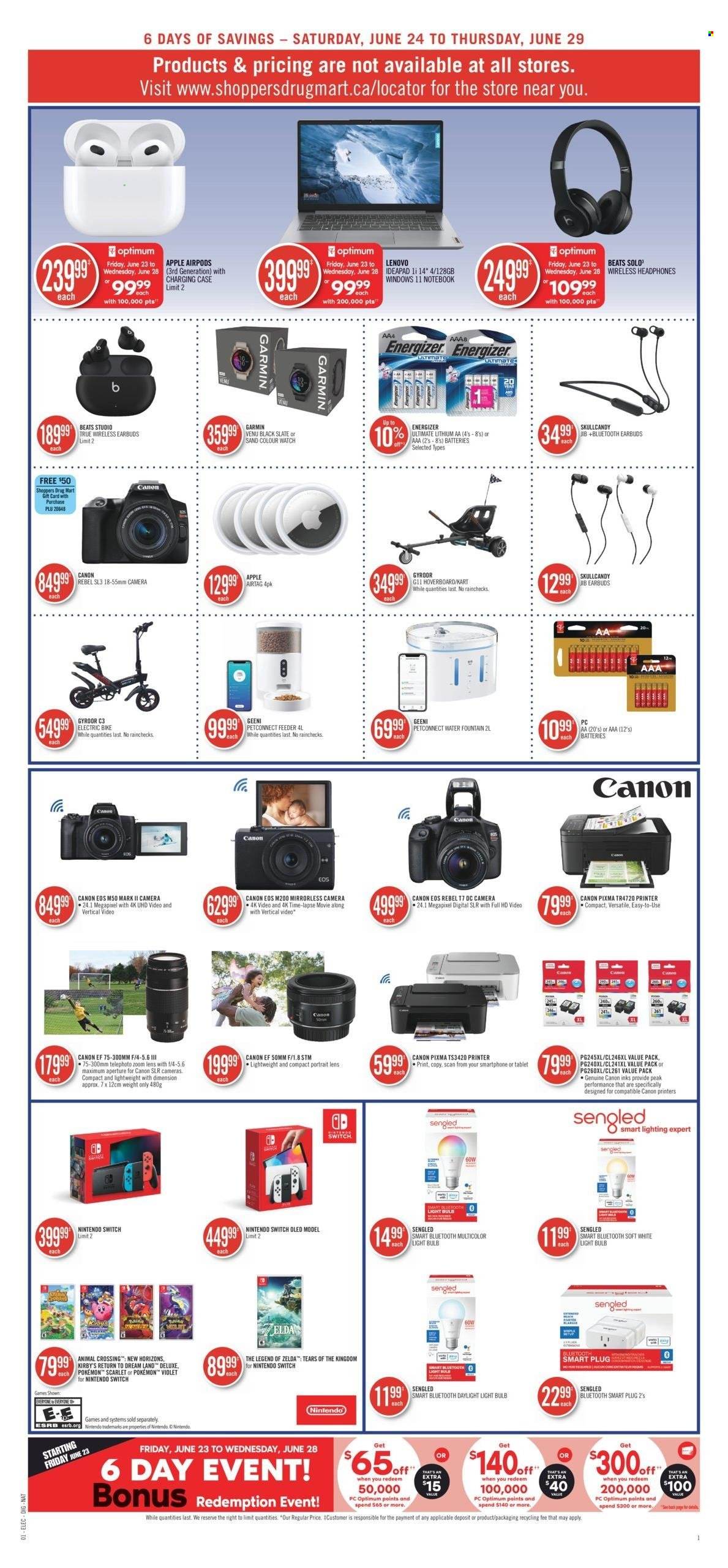 Shoppers Drug Mart flyer - June 24, 2023 - June 29, 2023. Page 6