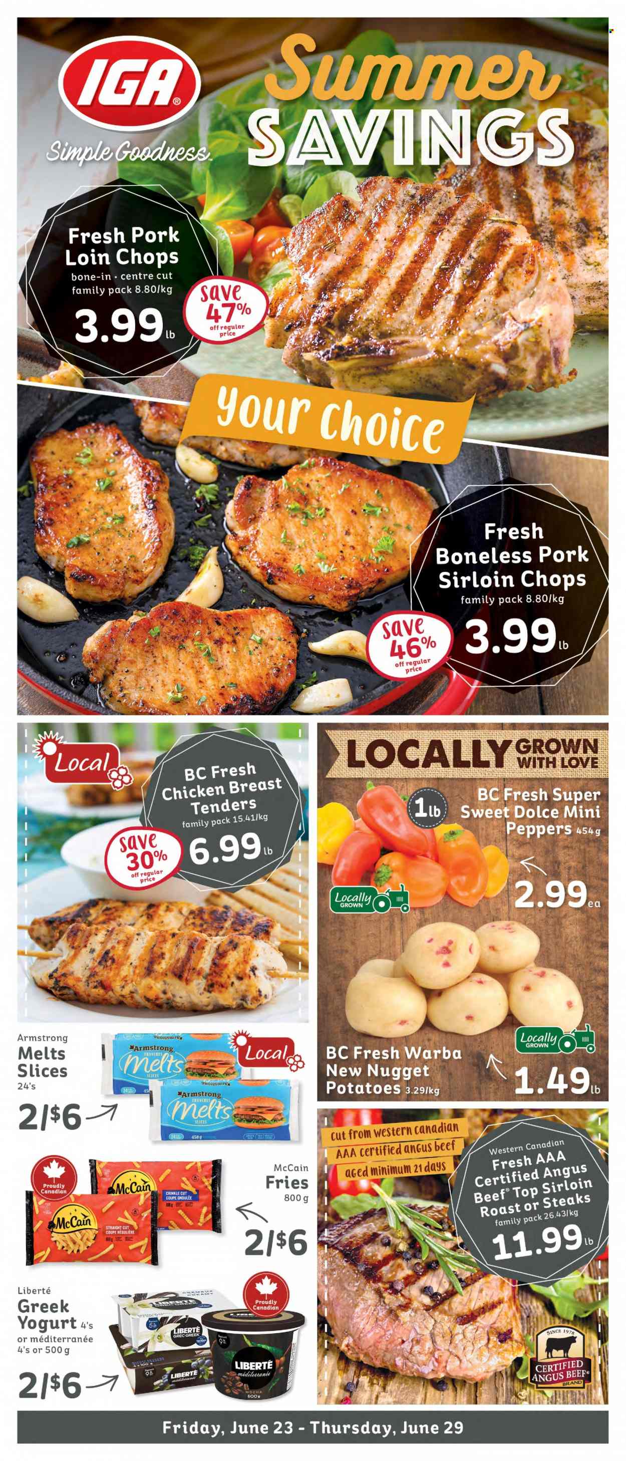IGA Simple Goodness flyer - June 23, 2023 - June 29, 2023. Page 1