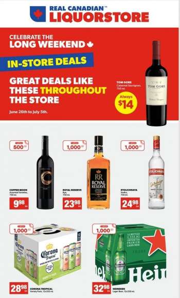 Real Canadian Liquorstore Flyer - June 26, 2023 - July 05, 2023.