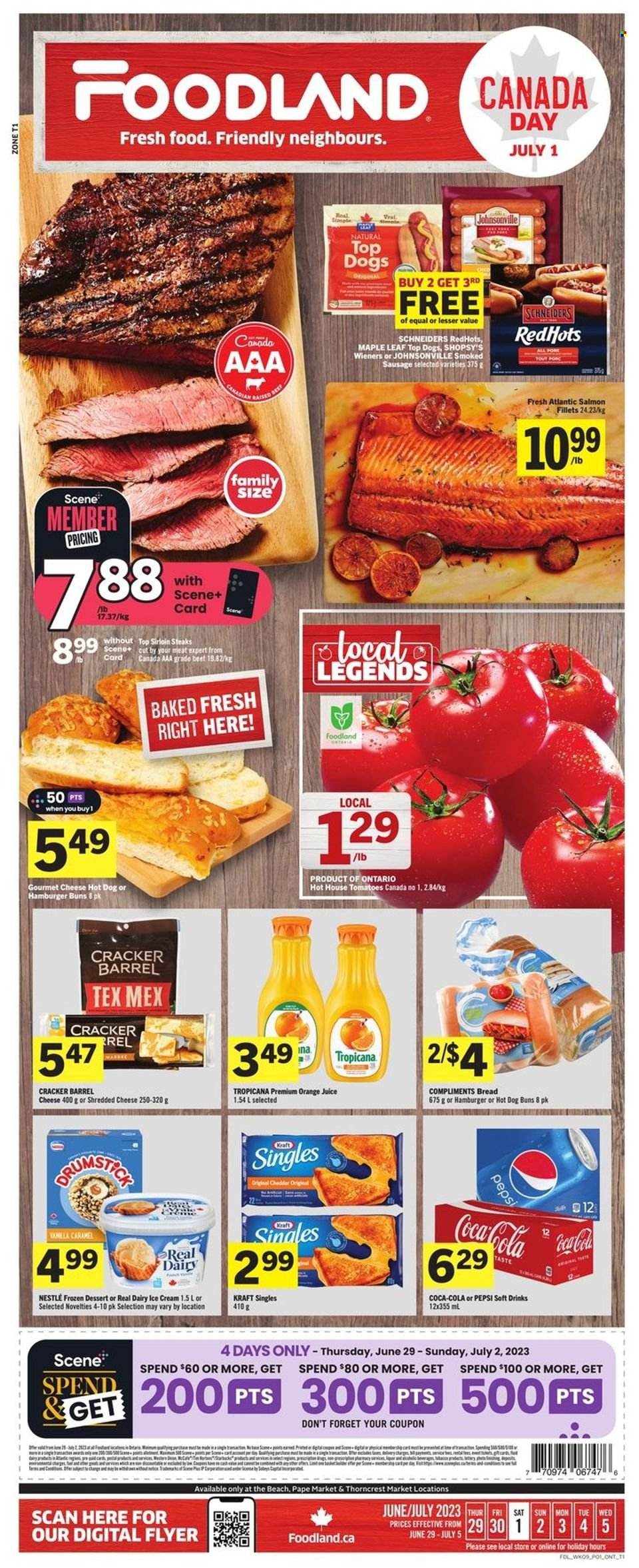 Foodland flyer - June 29, 2023 - July 05, 2023. Page 1