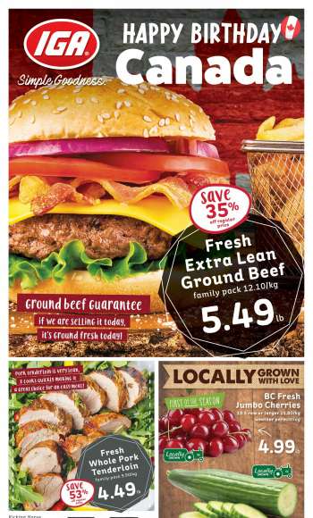 IGA Simple Goodness Flyer - June 30, 2023 - July 06, 2023.