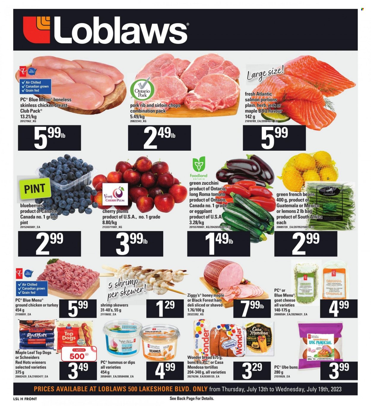 Loblaws flyer - July 13, 2023 - July 19, 2023. Page 1