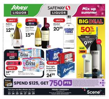 Sobeys Liquor Flyer - July 13, 2023 - July 19, 2023.