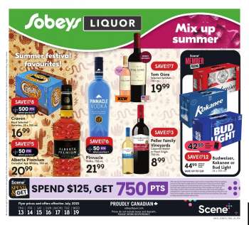Circulaire Sobeys Liquor - 13 Juillet 2023 - 19 Juillet 2023.