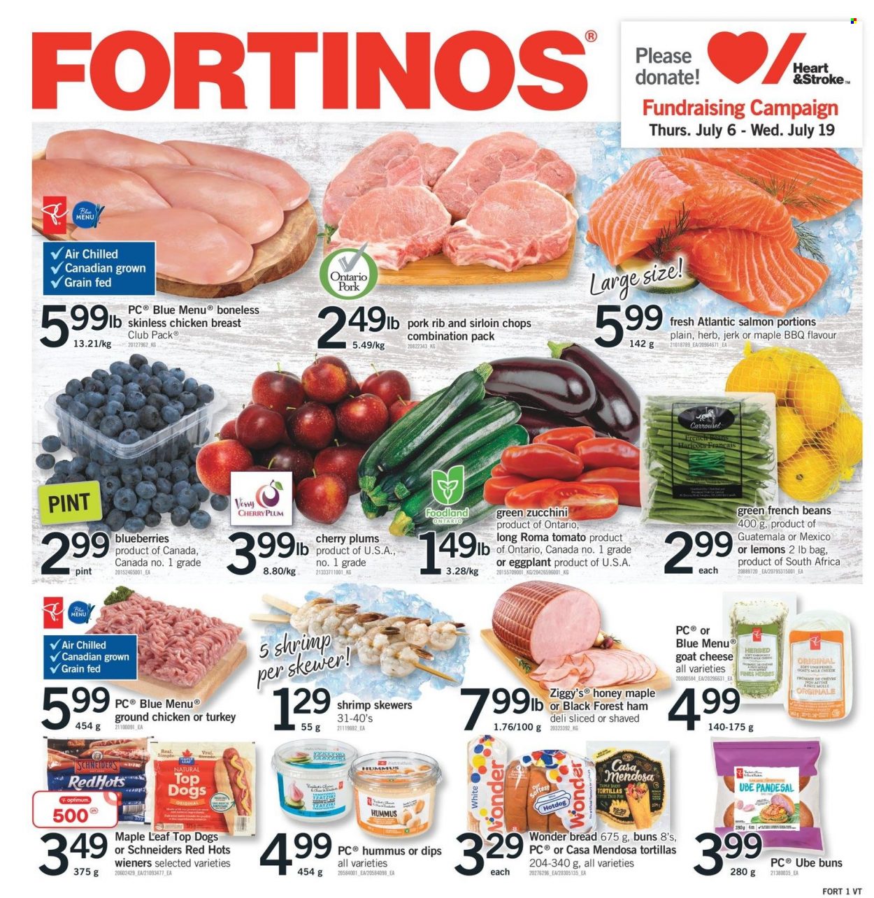 Fortinos flyer - July 13, 2023 - July 19, 2023. Page 1