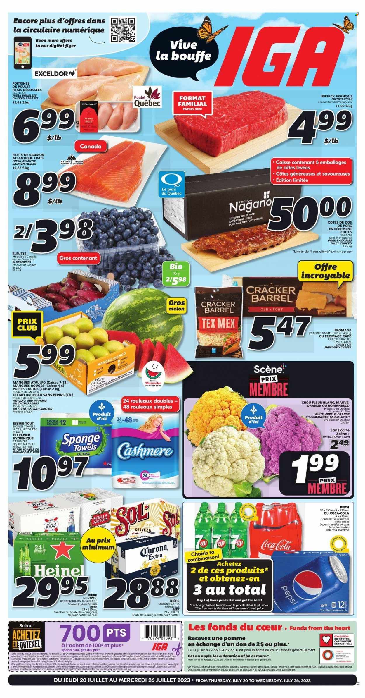 IGA flyer - July 20, 2023 - July 26, 2023. Page 1