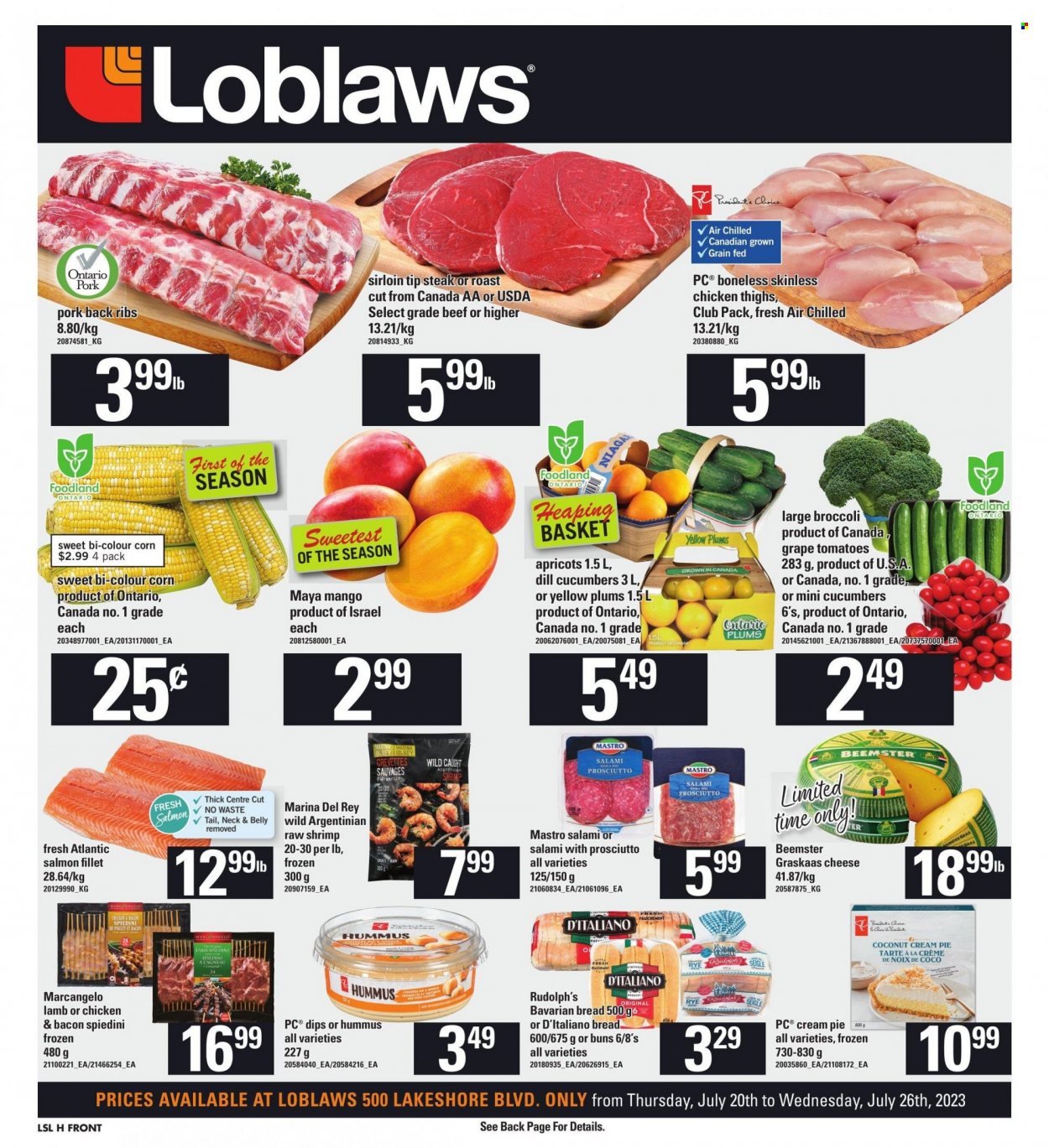 Loblaws flyer - July 20, 2023 - July 26, 2023. Page 1