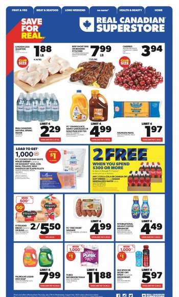 Circulaire Real Canadian Superstore - 27 Juillet 2023 - 02 Août 2023.