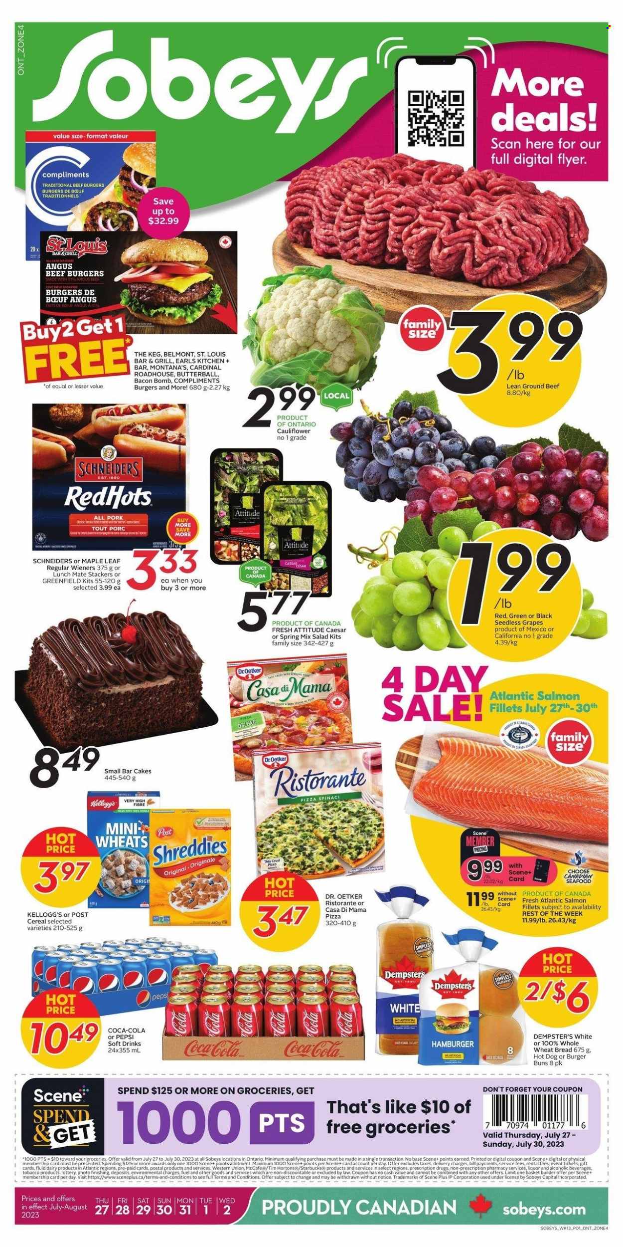 Sobeys flyer - July 27, 2023 - August 02, 2023. Page 1