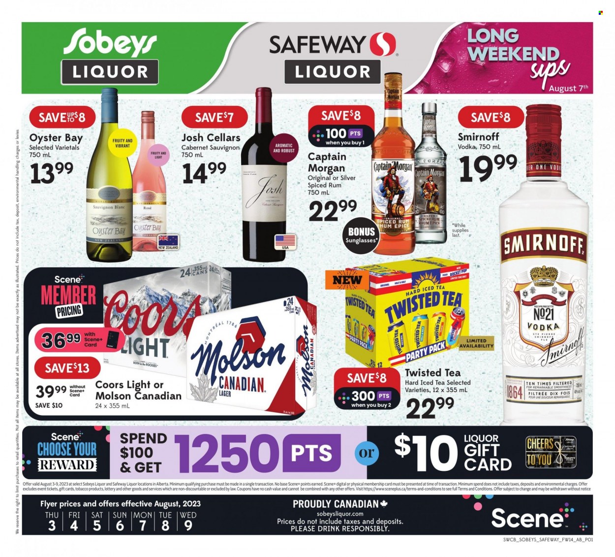 Sobeys Liquor flyer - August 03, 2023 - August 09, 2023. Page 1