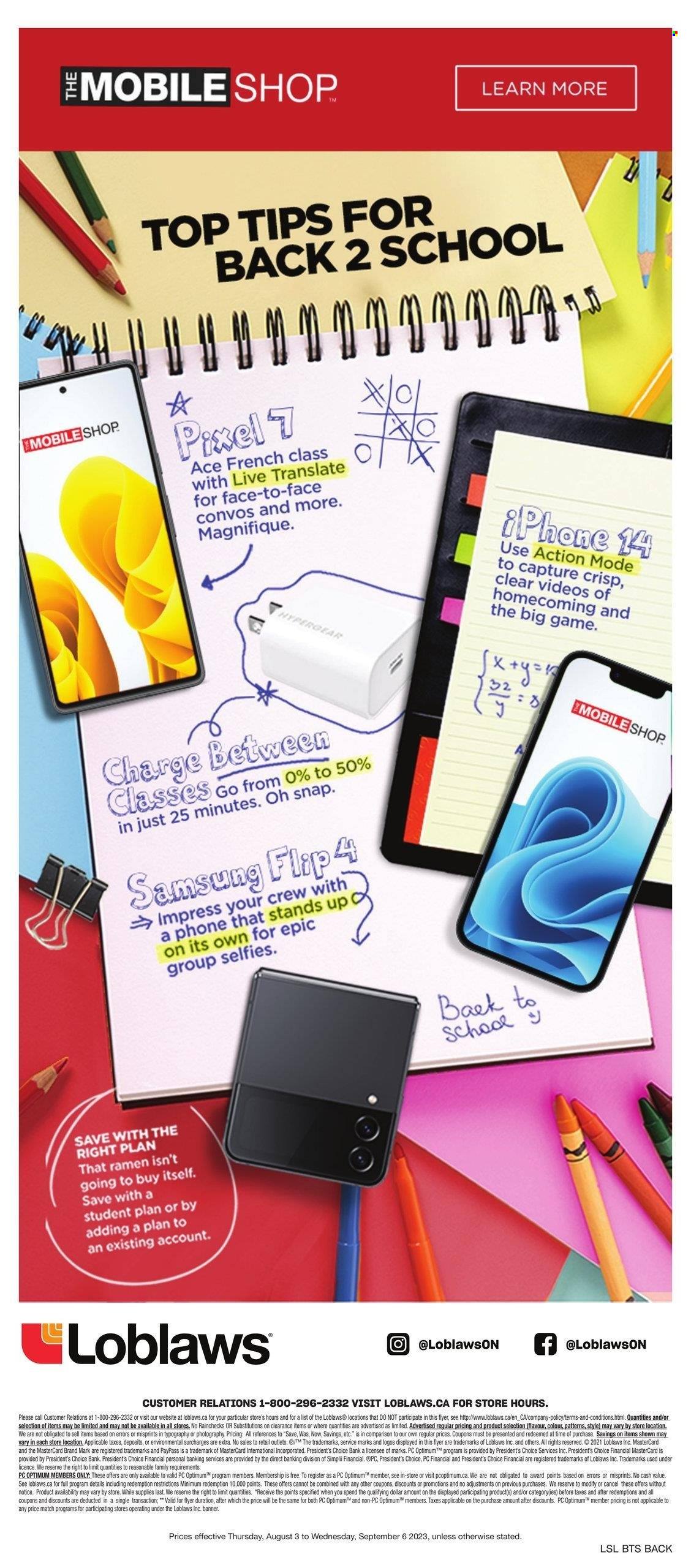 Loblaws flyer - August 03, 2023 - September 06, 2023. Page 16