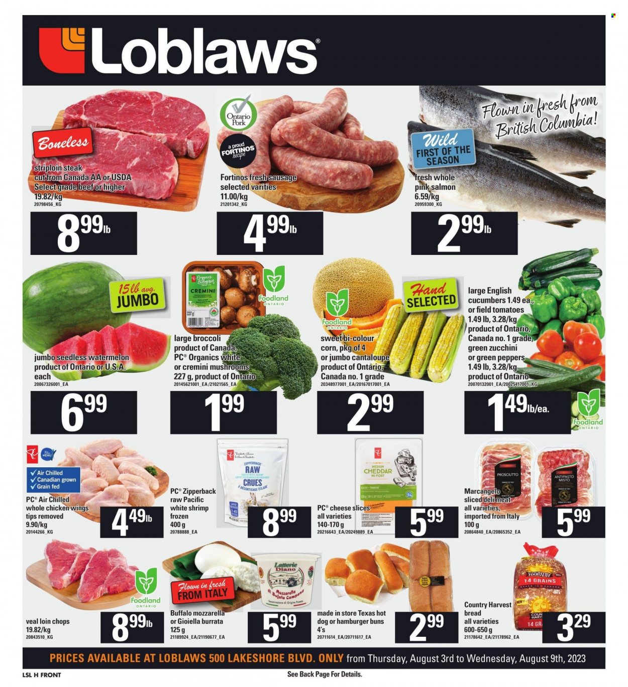 Loblaws flyer - August 03, 2023 - August 09, 2023. Page 1