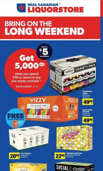 Real Canadian Liquorstore Flyer - August 02, 2023 - August 06, 2023.