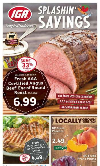 IGA Simple Goodness Flyer - August 11, 2023 - August 17, 2023.