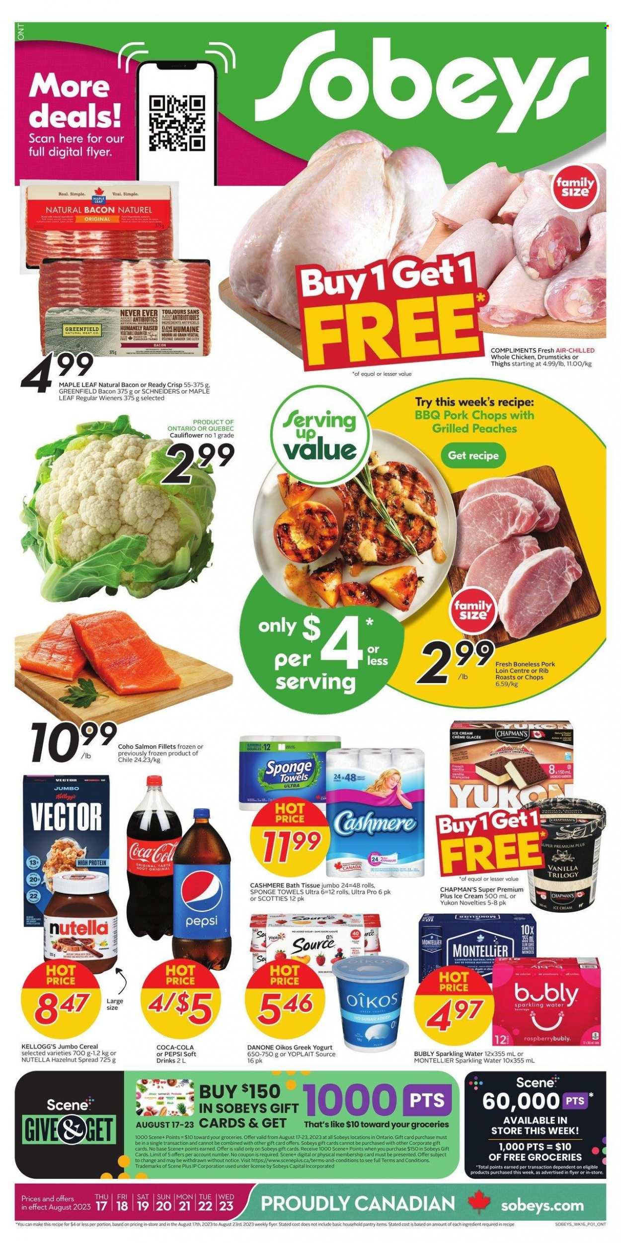 Sobeys flyer - August 17, 2023 - August 23, 2023. Page 1