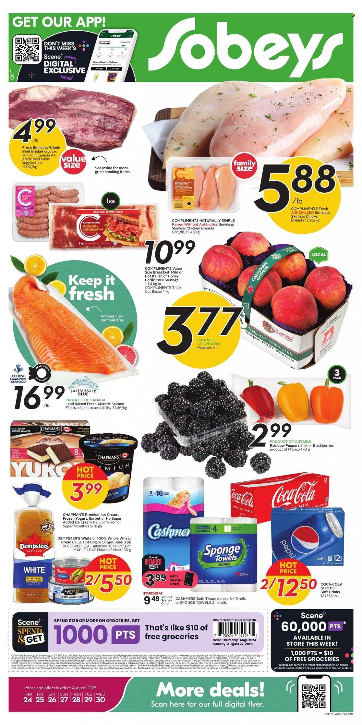 Sobeys flyer - August 24, 2023 - August 30, 2023. Page 1
