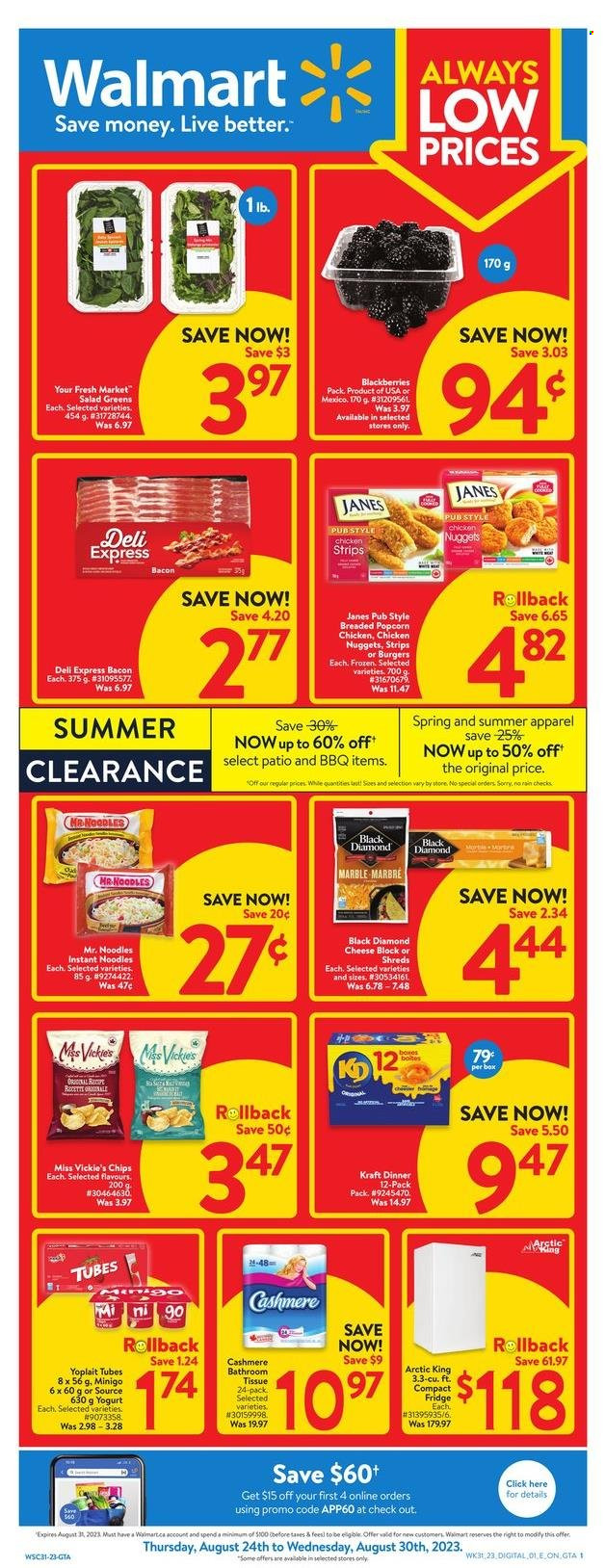 Walmart flyer - August 24, 2023 - August 25, 2023. Page 1