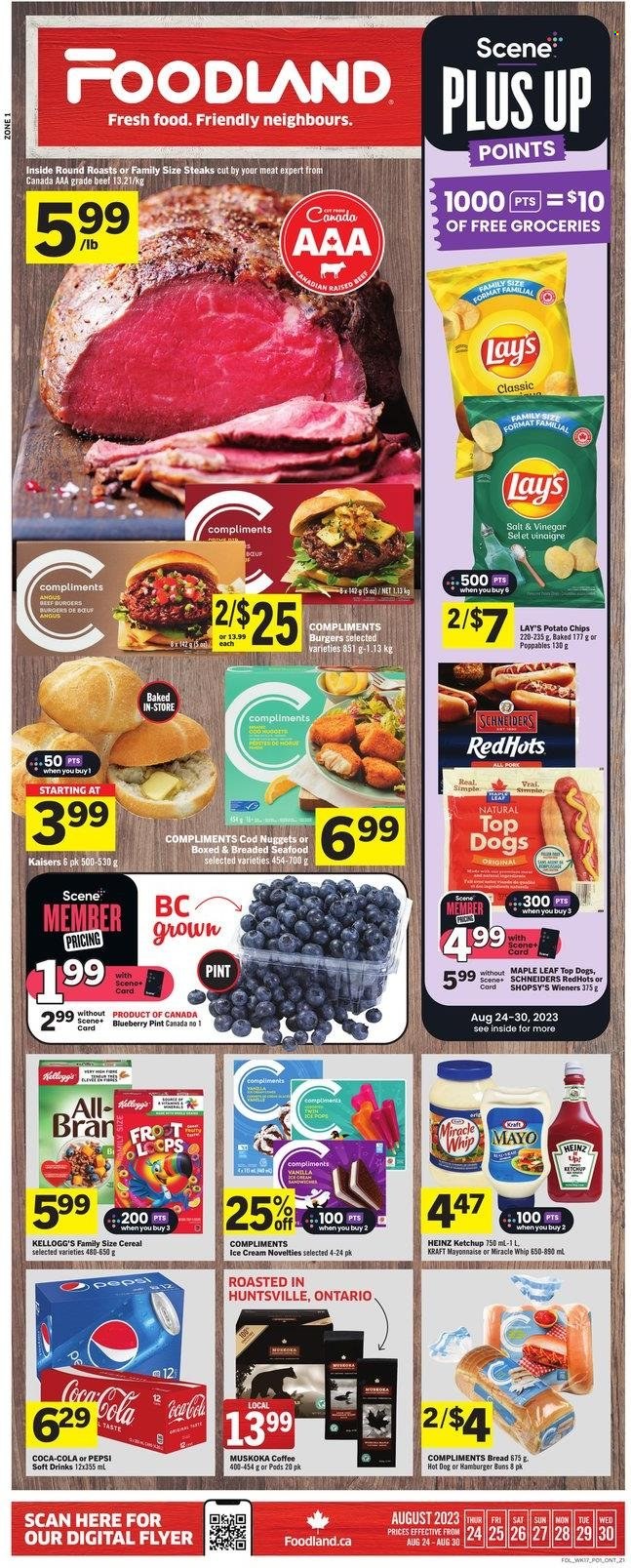 Foodland flyer - August 24, 2023 - August 30, 2023. Page 1