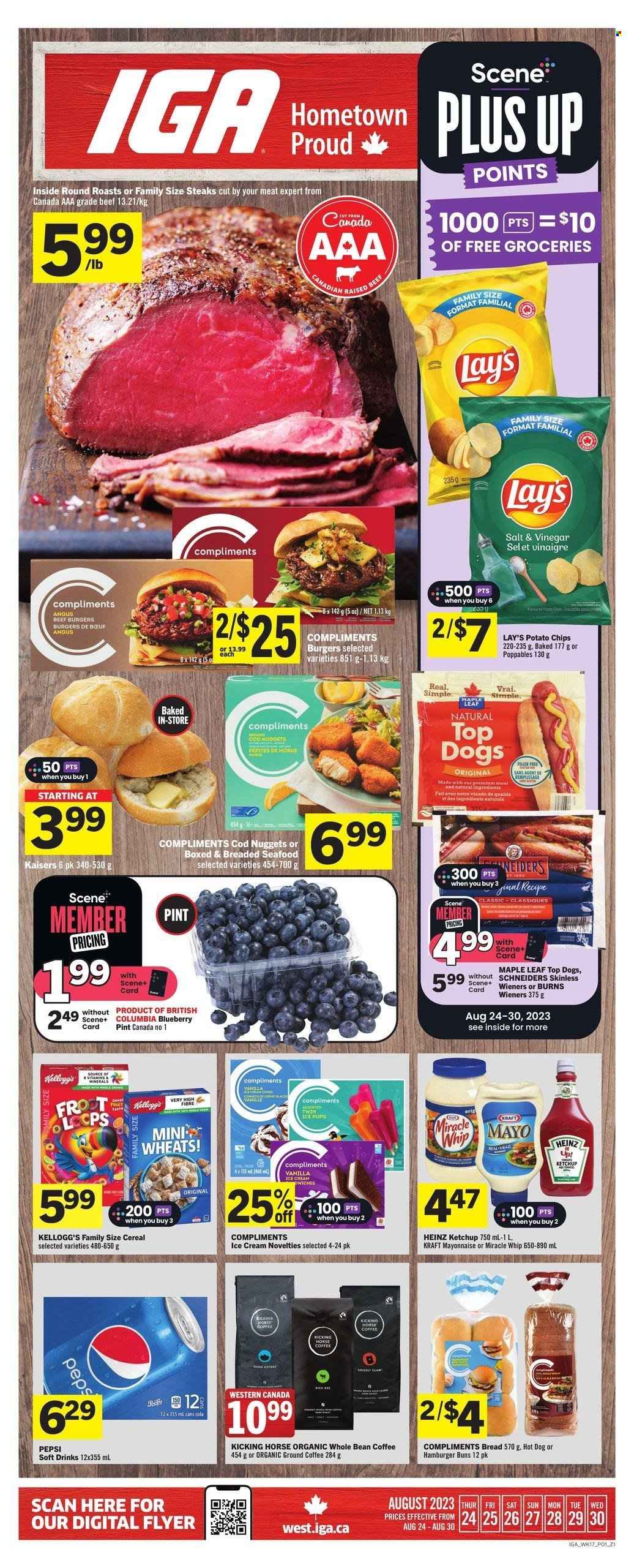 IGA flyer - August 24, 2023 - August 30, 2023. Page 1