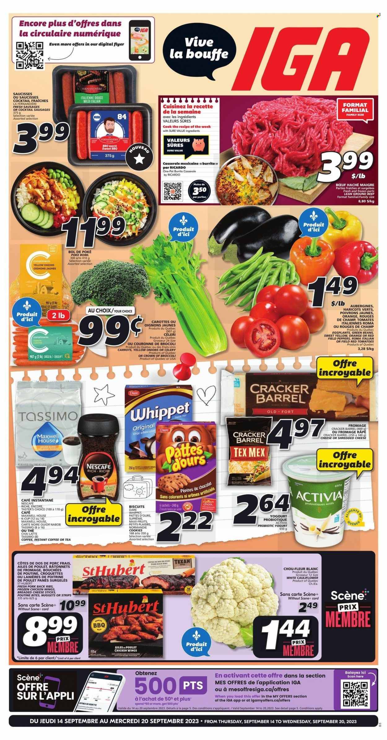 IGA flyer - September 14, 2023 - September 20, 2023. Page 1