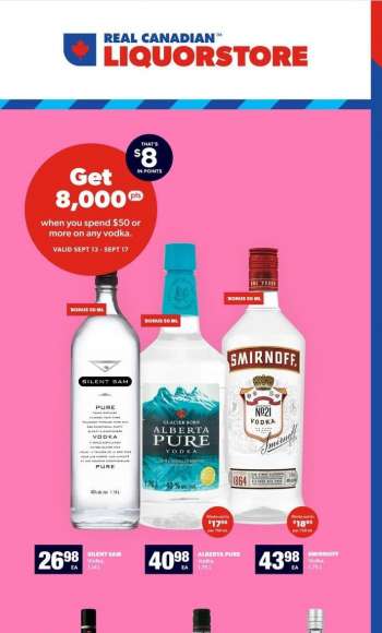 Circulaire Real Canadian Liquorstore - 13 Septembre 2023 - 17 Septembre 2023.