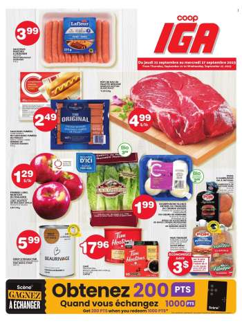 IGA Flyer - September 21, 2023 - September 27, 2023.
