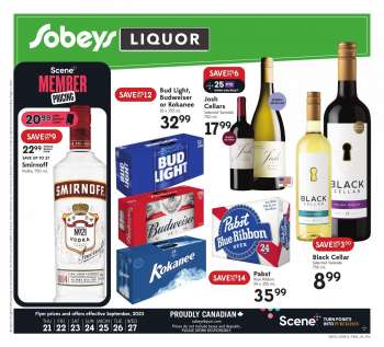 Sobeys Liquor Flyer - September 21, 2023 - September 27, 2023.