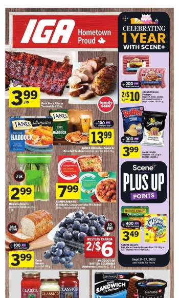 IGA Flyer - September 21, 2023 - September 27, 2023.