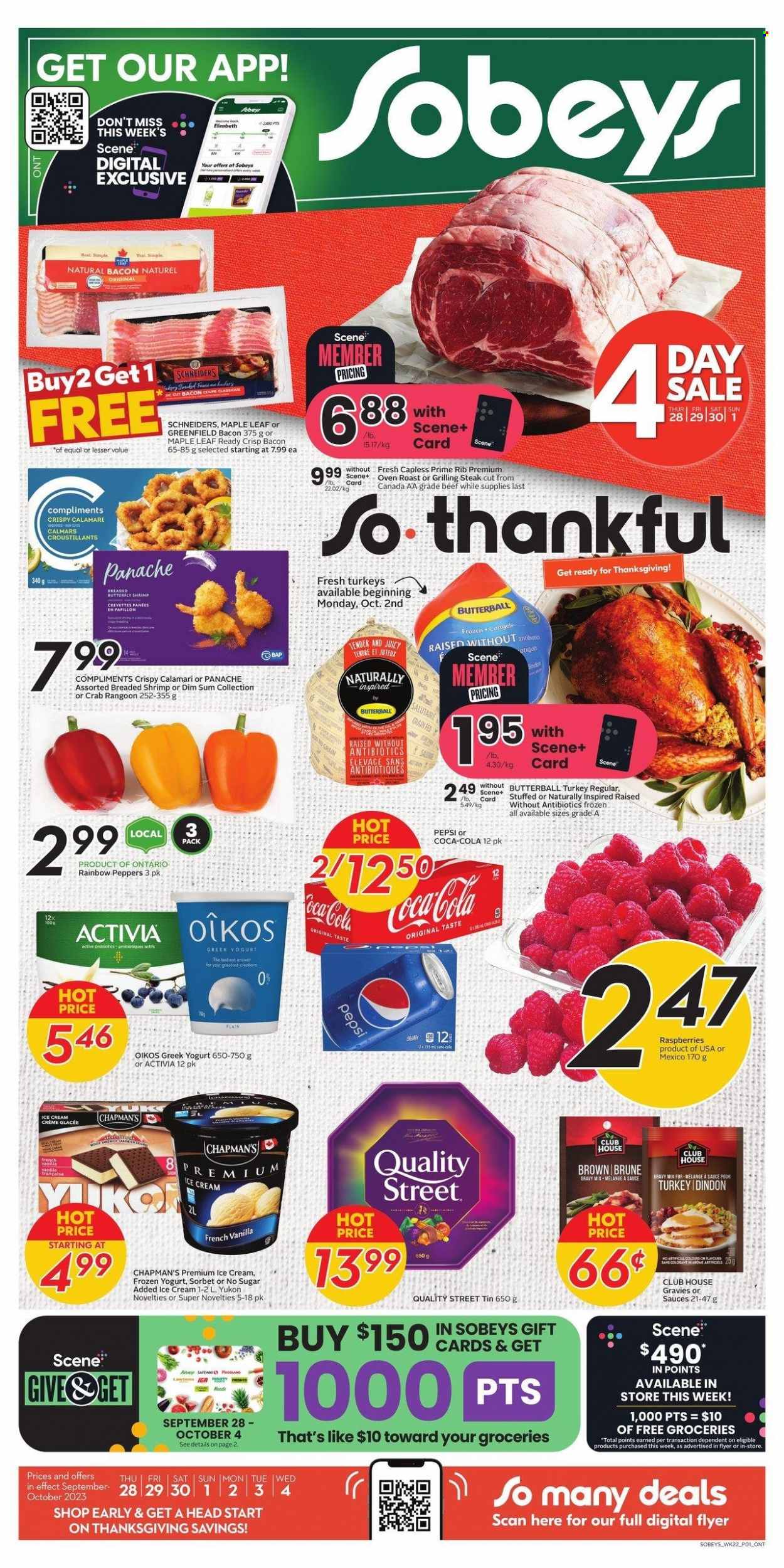 Sobeys flyer - September 28, 2023 - October 04, 2023. Page 1