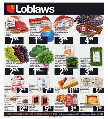 Circulaire Loblaws - 28 Septembre 2023 - 04 Octobre 2023.