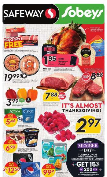 Circulaire Sobeys - 28 Septembre 2023 - 04 Octobre 2023.