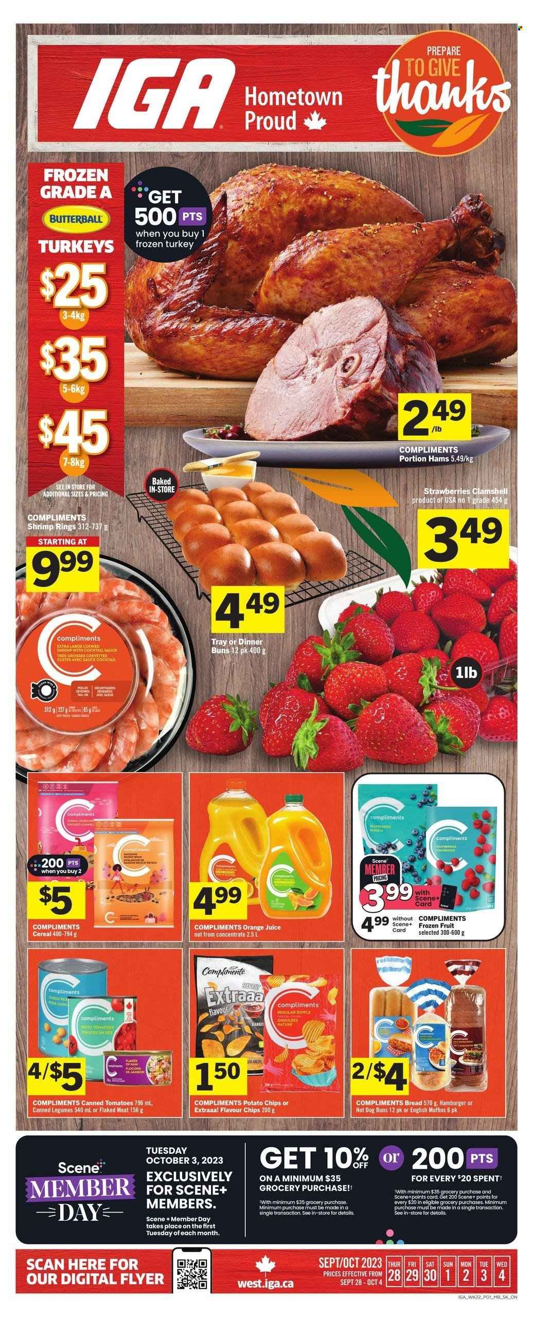 IGA flyer - September 28, 2023 - October 04, 2023. Page 1