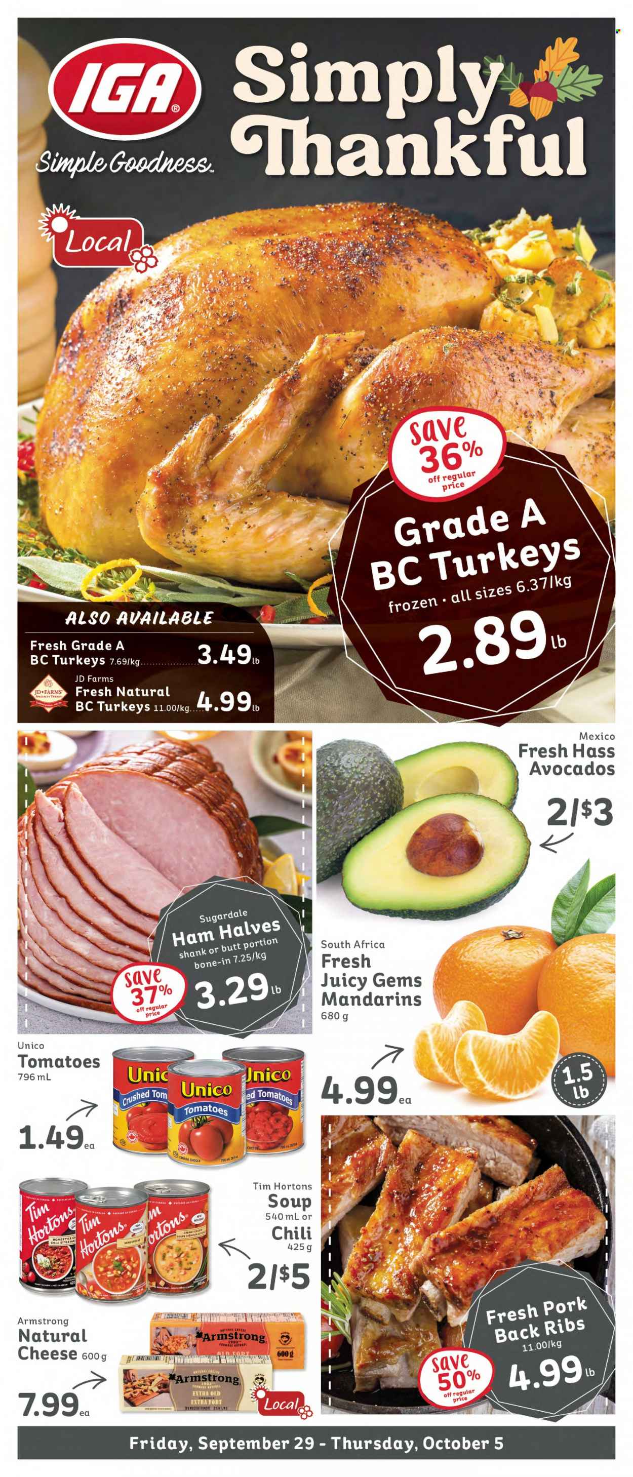 IGA Simple Goodness flyer - September 29, 2023 - October 05, 2023. Page 1