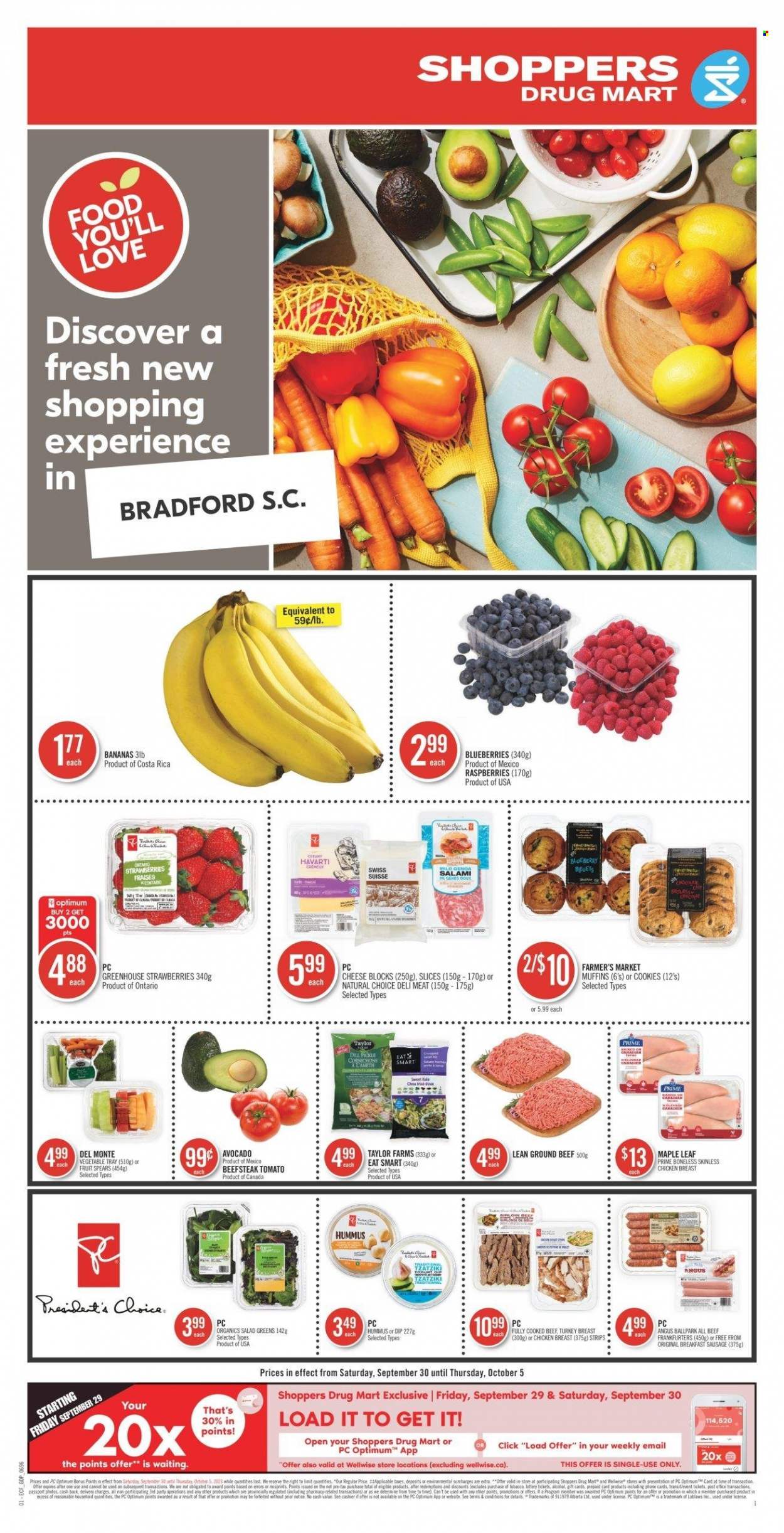 Shoppers Drug Mart flyer - September 30, 2023 - October 05, 2023. Page 1