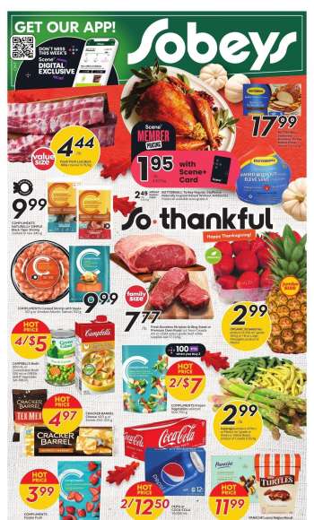 Circulaire Sobeys - 05 Octobre 2023 - 11 Octobre 2023.