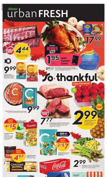 Sobeys Urban Fresh Flyer - October 05, 2023 - October 11, 2023.