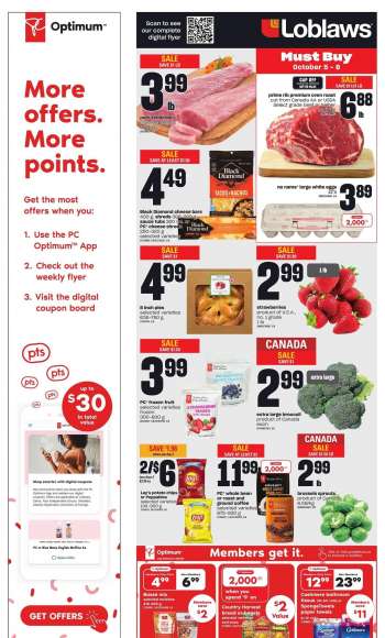 Circulaire Loblaws - 05 Octobre 2023 - 11 Octobre 2023.