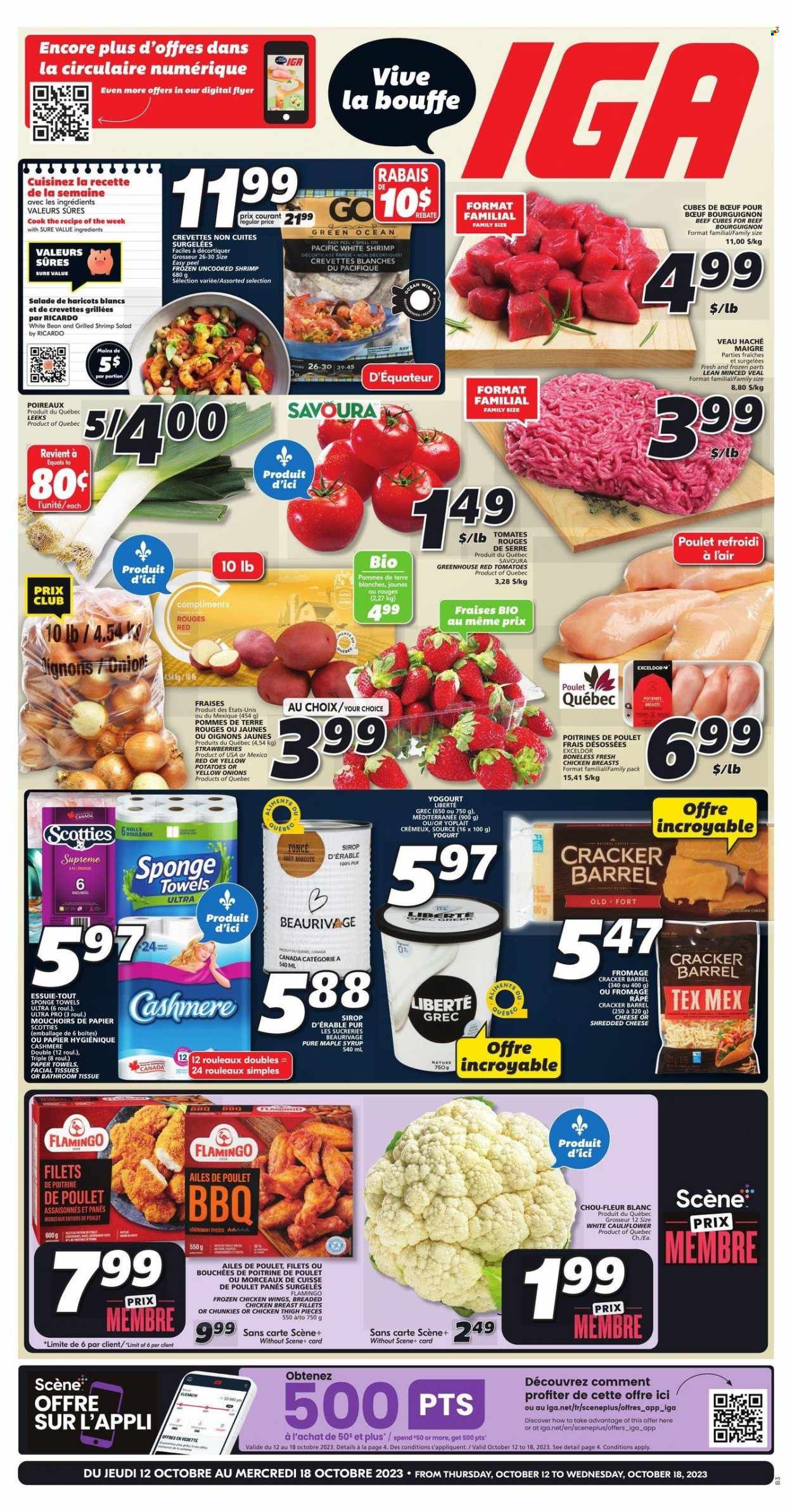 IGA flyer - October 12, 2023 - October 18, 2023. Page 1