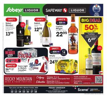 Sobeys Liquor Flyer - October 12, 2023 - October 18, 2023.