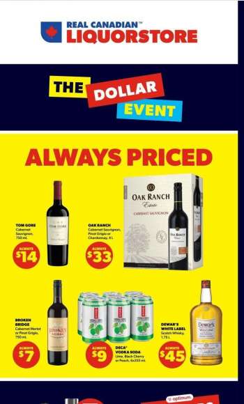 Circulaire Real Canadian Liquorstore - 11 Octobre 2023 - 15 Octobre 2023.