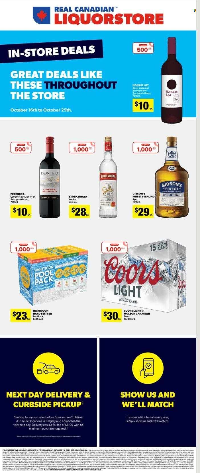 Real Canadian Liquorstore flyer - October 16, 2023 - October 25, 2023. Page 1