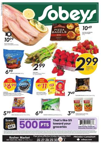 Circulaire Sobeys - 26 Octobre 2023 - 01 Novembre 2023.